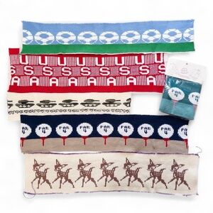 Vintage knitted bands for sewing